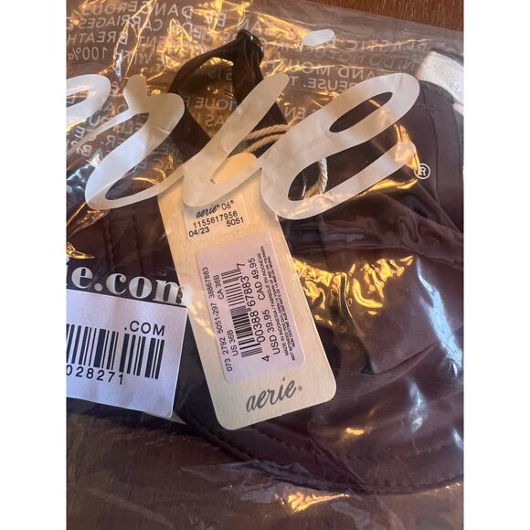 NWT Aerie Chocolate Brown Underwired Mesh Balconette Bra Size 36B - Picture 4 of 5